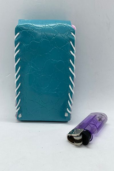 MENİSE Turquoise Patterned Cigarette Wallet