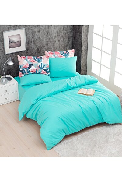 CHARLOTTE Зелений фламінго - Комплект постільної білизни для двох осіб