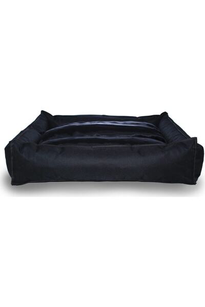 CatHouse Black Cat Dog Cushion and Bed - Washable Zippered, 90x100 Cm