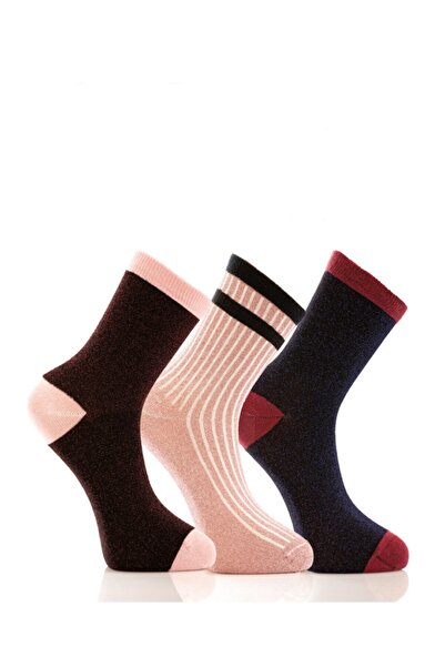 kingspearl عبوة من 3 جوارب نسائية لامعة