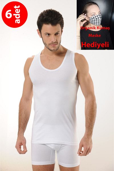 Hmd 6-Piece Men's White Supreme Hanging Tank Top