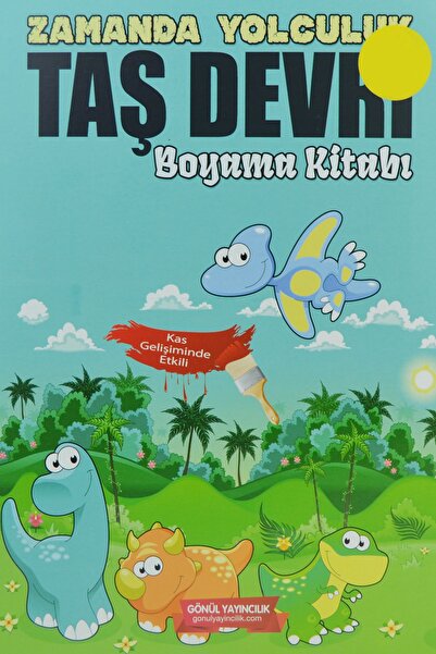 GÖNÜL YAYINCILIK Travel in Time Stone Age Coloring Book