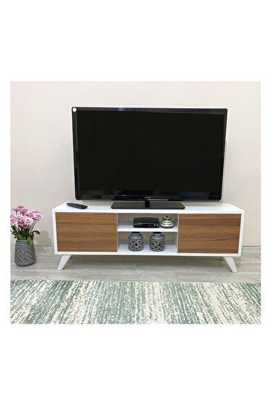 IRMAK MOBİLYA Irmak Tv Sehpası & Tv Ünitesi Ceviz Kapaklı Mini Televizyon Sehpası