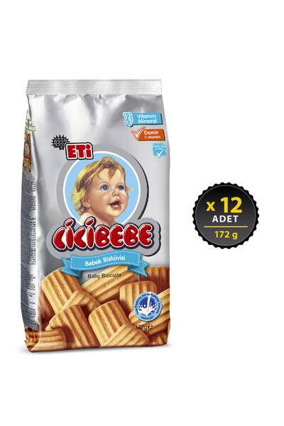 Eti Cicibebe Bisküvi 172 g x 12 Adet