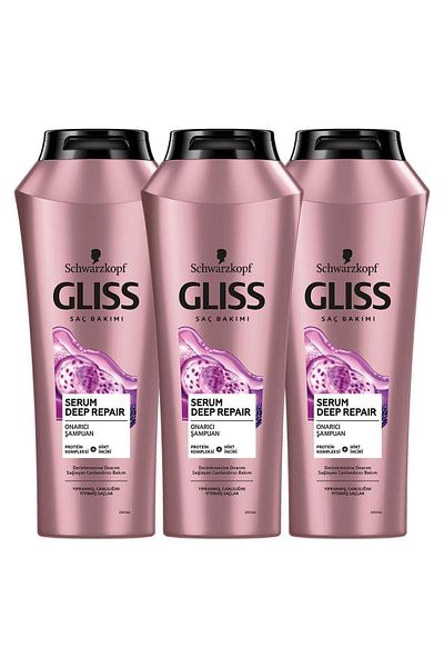 Gliss Deep Repair Gli̇ss Serum 500ml X3 Shampoo