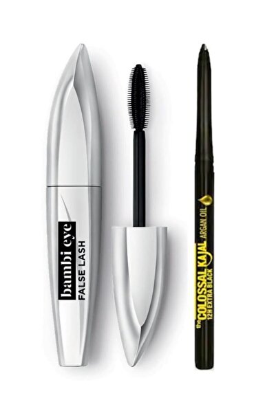 L'Oreal Paris Loreal Ceylan Göz Etkili Siyah Maskara+Maybelline Kajal Göz Kalemi