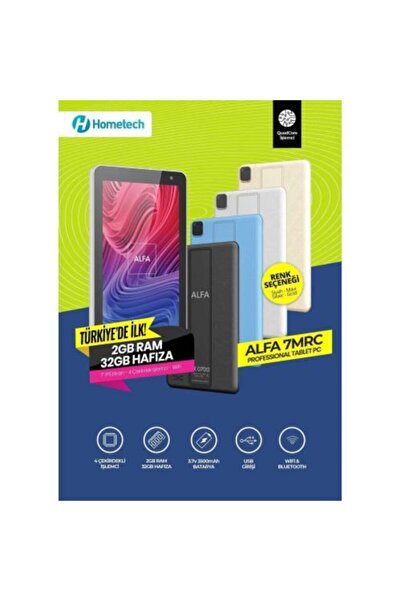 Hometech Alfa 7 Mrc 2 Gb 32 Gb 7" Inç Tablet Gold Renk (eba+zoom)