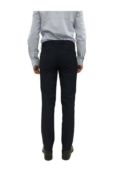 Alpıno Ανδρικό υφασμάτινο παντελόνι Navy Blue Movano-reguler Fit