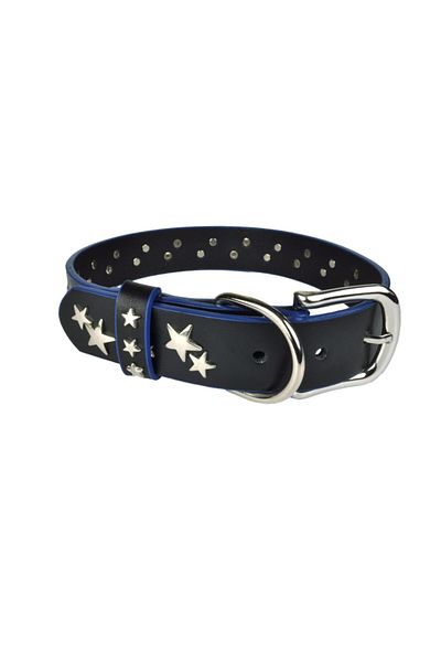 Bestie Star Large Size Leather Dog Collar 55cm
