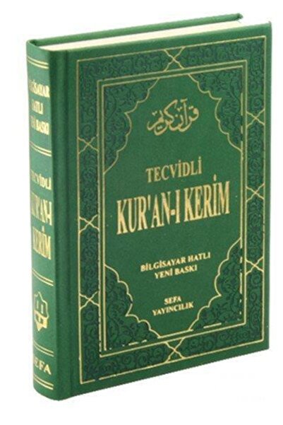 Sefa Yayıncılık Orta Boy Kuran'ı Kerim Tecvidli Yeşil Sefa Yayınları