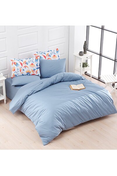 CHARLOTTE Одномісний комплект постільної білизни Blue Tile