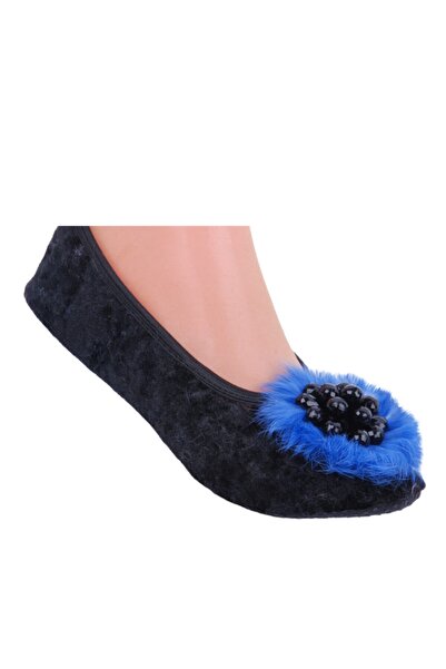 PATİK Saks Feather & Black Brooch Women's Kitty Foldable Portable Home Flats ...