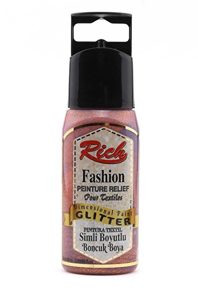 Rich Akrilik Boya Boncuk Boya 60 cc Simli Bronz 060-958