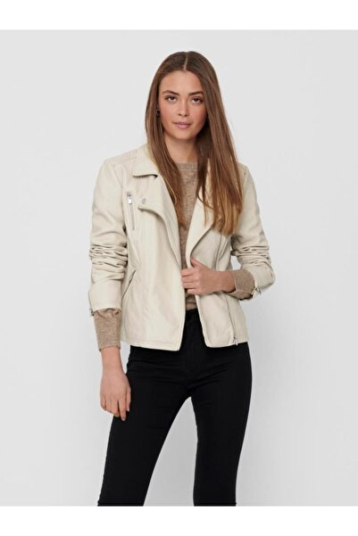 ONLY Onlgemma Women's Leather Coat 15153079