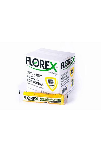 Florex Lemon Scented Drawstring Large Size Garbage Bag 130 Gr 1 Box (250 Pieces)