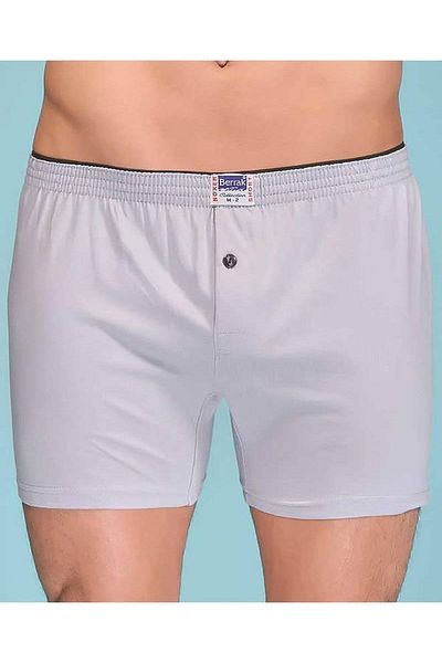 Berrak Ανδρικό γκρι βαμβακερό φαρδύ κόψιμο My Jibril 12 Pack Boxer 1099