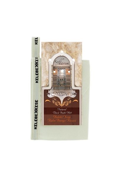 Kelebek Kese Genuine Crepe White Thick Bath Scrub