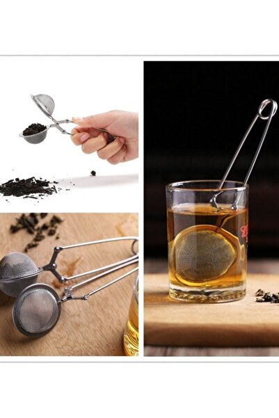 AXE HOME Paslanmaz Çelik Maşa Çay Süzgeci