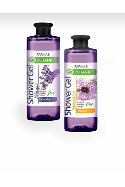 Farmasi Botanics Lavender Relaxing Shower Gel 500 Ml and Mint Flower Refreshi...