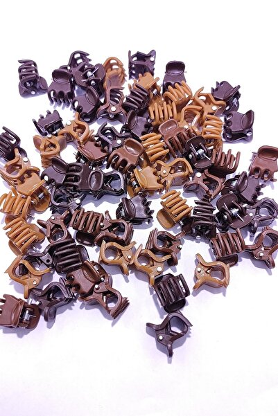 platin hediyelik 50 bucăți de culoare cafea de dimensiuni mici, cleme de păr ...