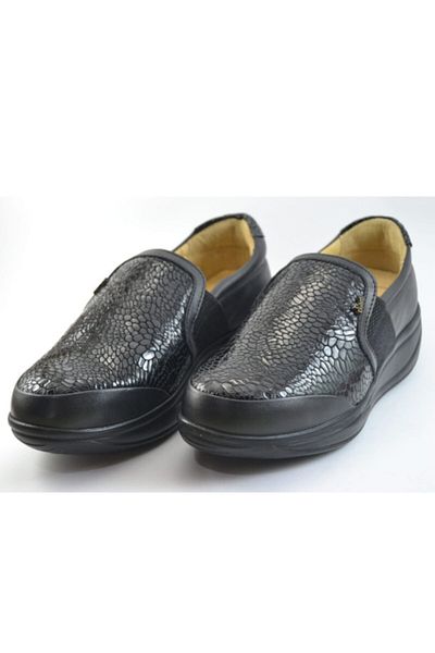 Dr.Comfort Dr. Pantofi pentru mamă pentru femei diabetice Comfort 5013 din piele naturală de crocodil