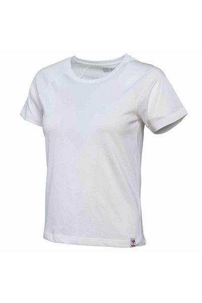 hummel Women's White Grop Short Sleeve T-Shirt