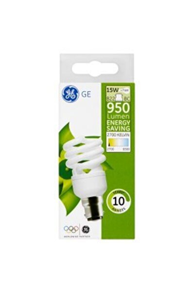 GENERAL Enerji Tasarrufu Ampul Ge 15w/e27/950 Lumen- Sarı Işık 6'lı
