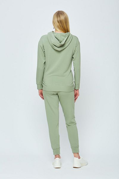 Motherway Women's Green Cotton Maternity Tracksuit Set