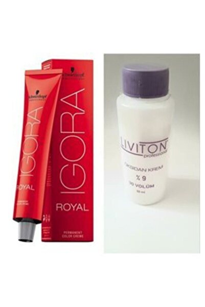 Igora Royal Saç Boyası 8.0 Açık Kumral 60 ml + Liviton Mini Oksidan 30 Vol.