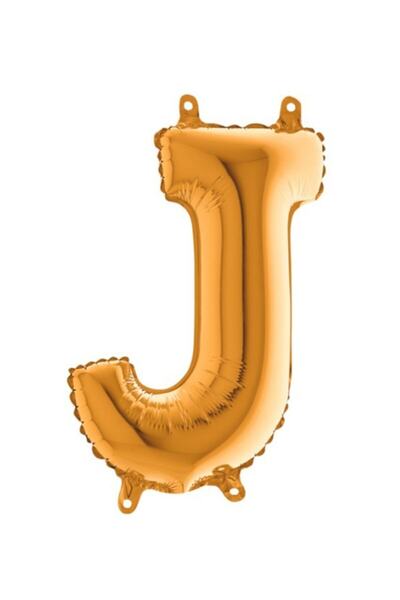 PARTİ SEPETİ بالون فويل حرف J ذهبي 100 سم