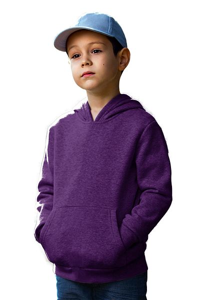 ACR Giyim Tekstil Forma Baskı Hanorac cu glugă unisex pentru copii violet fără imprimeu