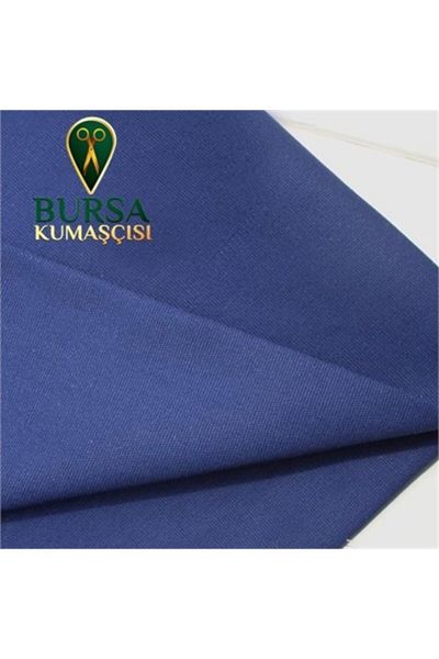 Bursa Kumaşçısı Saks Blue Plain Χρώμα Λινό Ύφασμα Αγριοπάπιας