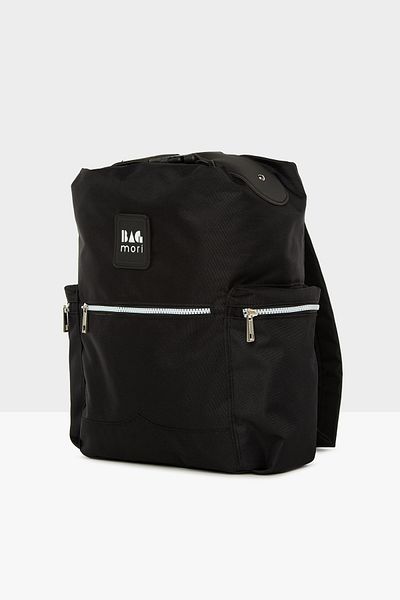 Bagmori Women's Black Backpack with Belt Holder Pocket M000005577
