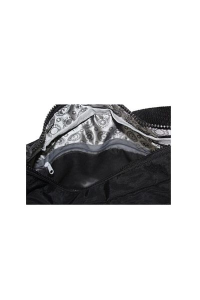 Bevitton Women's Navy Blue Crinkle Shoulder Bag Fabric B4120
