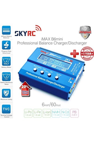 SKY RC Skyrc Imax B6 Mini Şarj Aleti Orijinal (ŞARJ ADAPTÖRÜ DAHİL DEĞİLDİR)