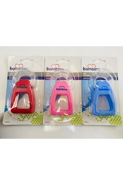 Bambino عضاضة مائية بمقبض أزرق أحمر وردي T 042