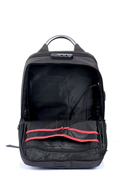 ÇÇS 51309 Lockable Laptop Protected Usb Backpack