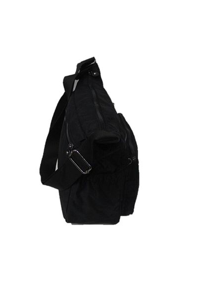 Bevitton Geantă de umăr Crinkle Fabric B4120negru