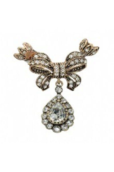 Aşina Gümüş Yeni Yıl Hediyesi Düğün Gelin Elmas Montur Kolye Ucu Inci Dizim I...