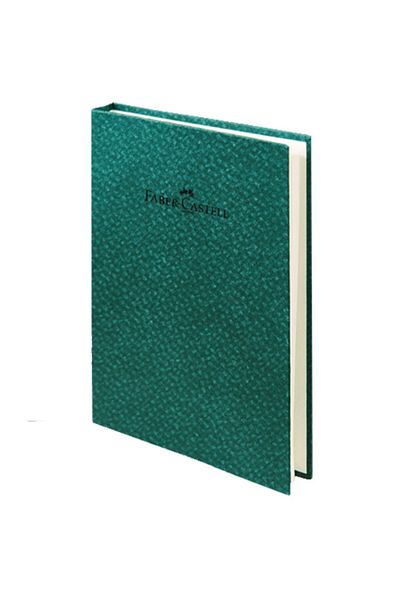 Faber Castell Checkered Bamboo Notebook A5 Hardcover Dark Green 140-45075400755000