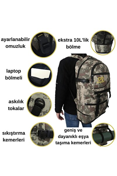 Baggor Unisex Brown Backpack