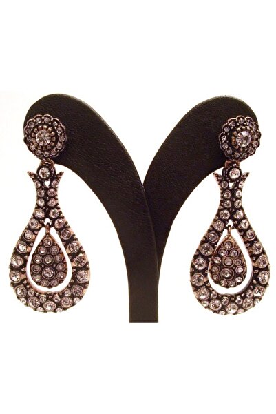 Aşina Gümüş Valentine's Day Gift Tulip Gorgeous Century Diamond Hurrem Earrings