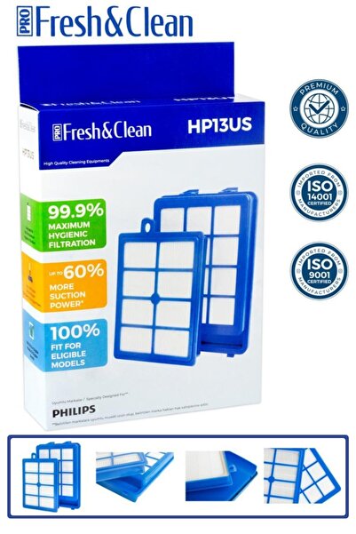 Pro Fresh & Clean Set de filtre Hepa Philips FC 9926 Marathon Ultimate compat...