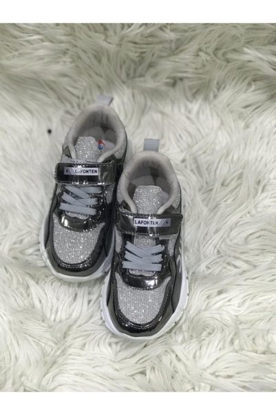 Aysun Ayakkabı Girl's Gray Anatomical Sole Lace-Up Rain Resistant Children's ...