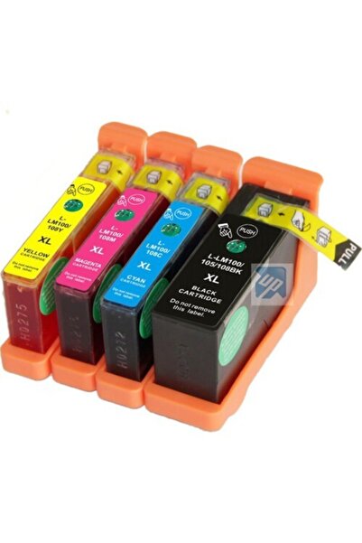 Lexmark For Intuition S505 Kartuş Seti Muadil 4 Renk Takım Yüksek Kapasite 100xl