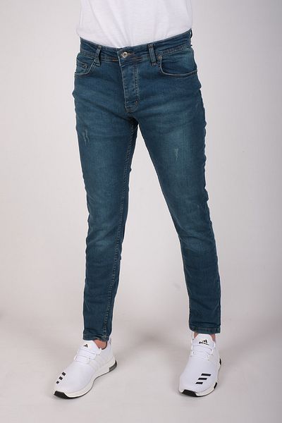 bombe Ανδρικό τζιν με πέτρινο μπλε Skinny Fit