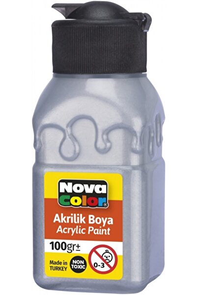 Nova Color Mahi Max Akrilik Boya 100 Gr Gümüş
