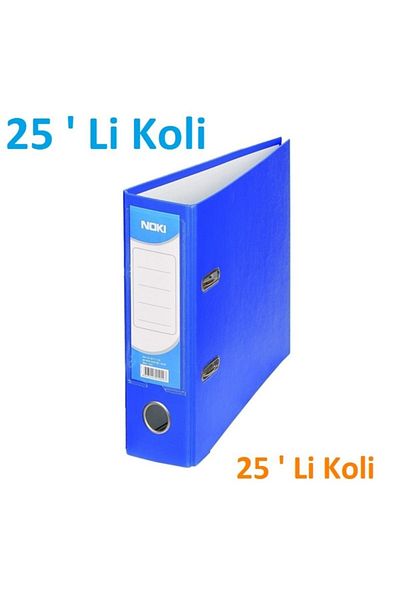 Noki مجلد مكتبي أزرق واسع مقاس 25 بوصة