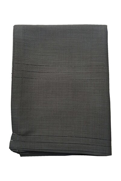 saal Linen Fabric Striped Tablecloth 160x220 Cm Black Antique