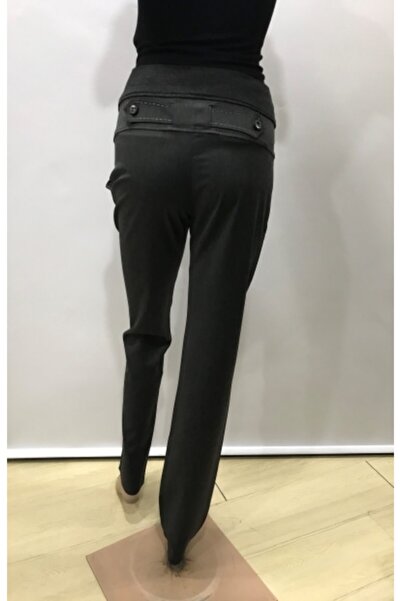 HaiModa Kadın Hamile Pantolonu Kumaş Gri